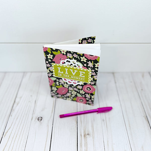 Pretty Inspirational Notebook with Pocket for Gift Card