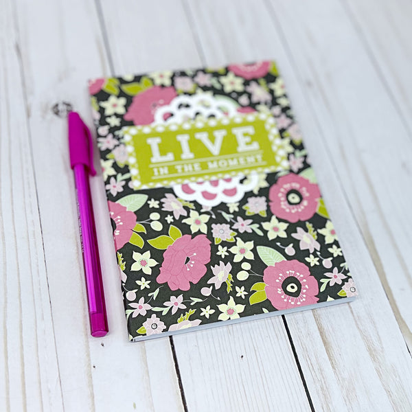 Pretty Inspirational Notebook with Pocket for Gift Card