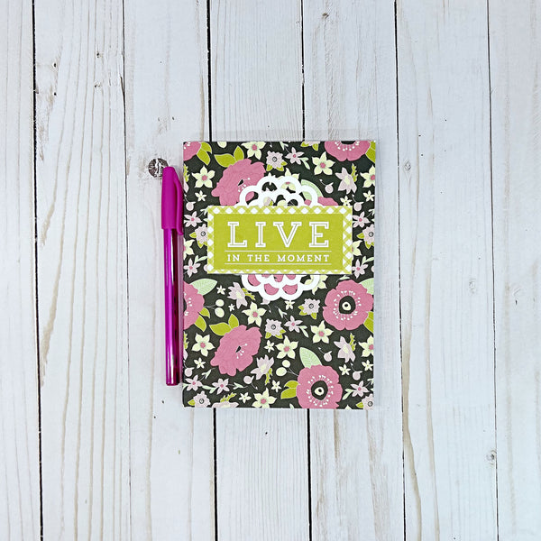 Pretty Inspirational Notebook with Pocket for Gift Card