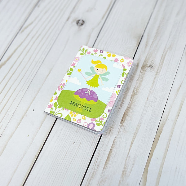 Fairy Themed Mini Composition Notebook Set with Gift Card Pocket