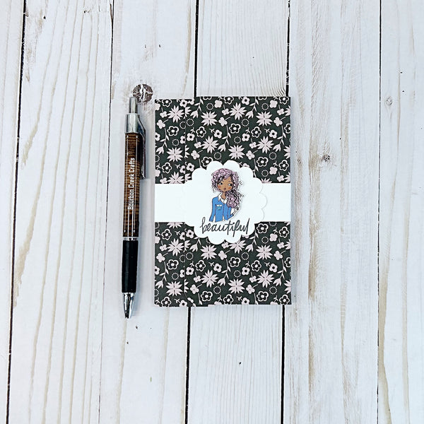 Decorated Mini Notepad, Small Gift Idea