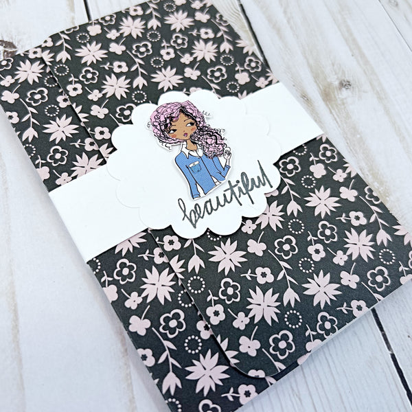 Decorated Mini Notepad, Small Gift Idea