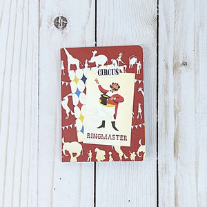 Circus Themed Mini Composition Notebook with Gift Card Pocket