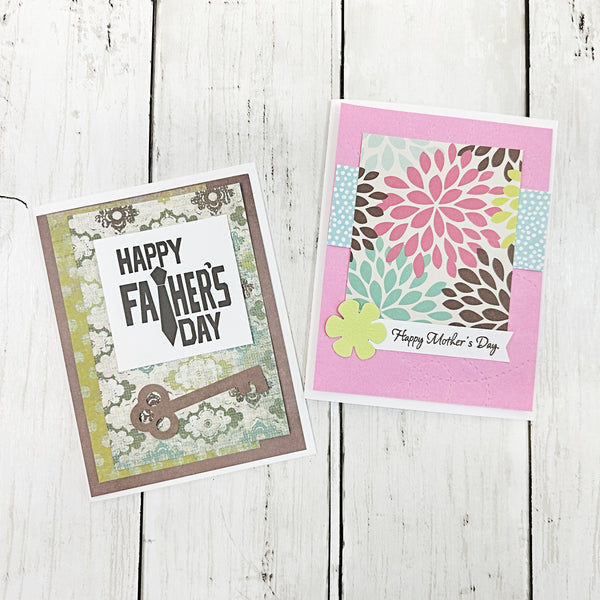 DIY Mother's and Father's Day Card Kit, Make Your Own Greeting Cards, Cardmaking Kit