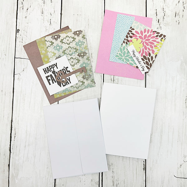 DIY Mother's and Father's Day Card Kit, Make Your Own Greeting Cards, Cardmaking Kit