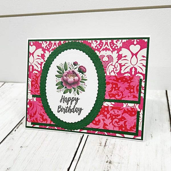 Shabby Chic Style Assorted Card Set of 6, Handmade Notecards