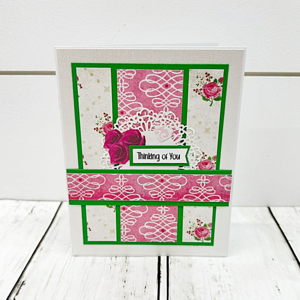 Shabby Chic Style Assorted Card Set of 6, Handmade Notecards