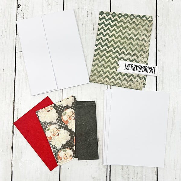 Make Your Own Christmas Card Kit, DIY Greeting Cards, Beginner Cardmaking