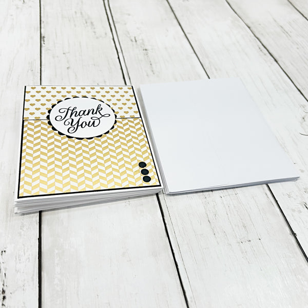 Elegant Assorted Card Set of 6, Handmade Notecards
