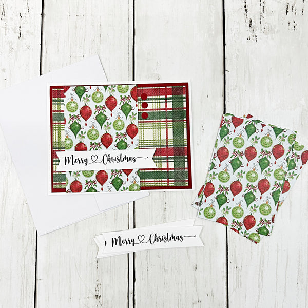 Christmas DIY Cardmaking Kit, Make Your Own Greeting Cards, Beginner Friendly