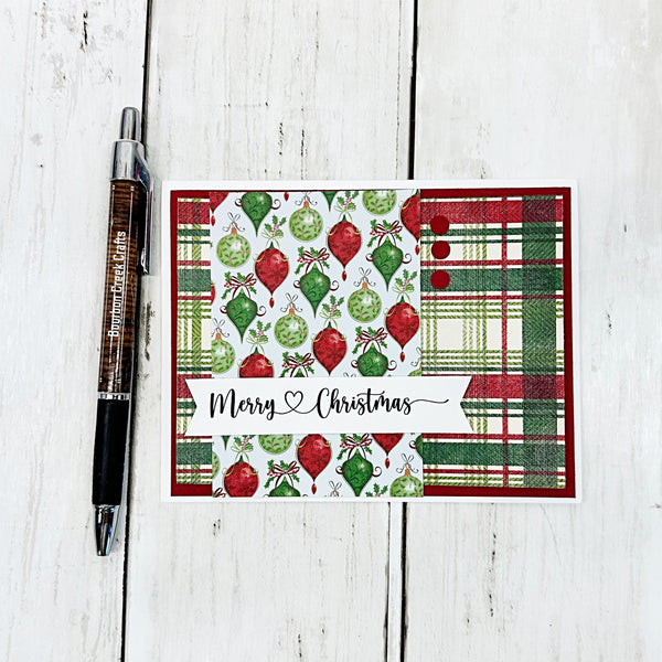 Christmas DIY Cardmaking Kit, Make Your Own Greeting Cards, Beginner Friendly