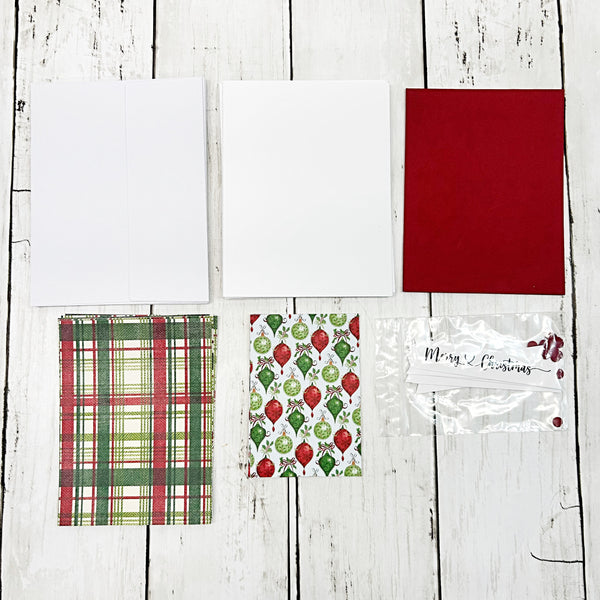 Christmas DIY Cardmaking Kit, Make Your Own Greeting Cards, Beginner Friendly