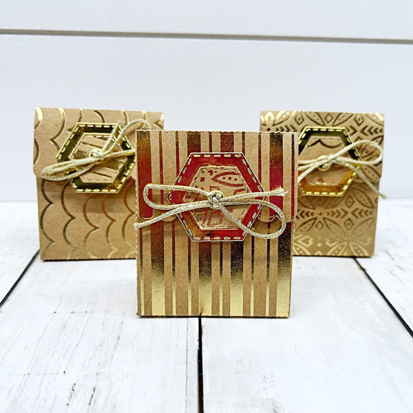 Mini Gift Bag Set with Matching Note Cards • Jewelry Packaging • Bridesmaid Favor Bags • Small Treat Box