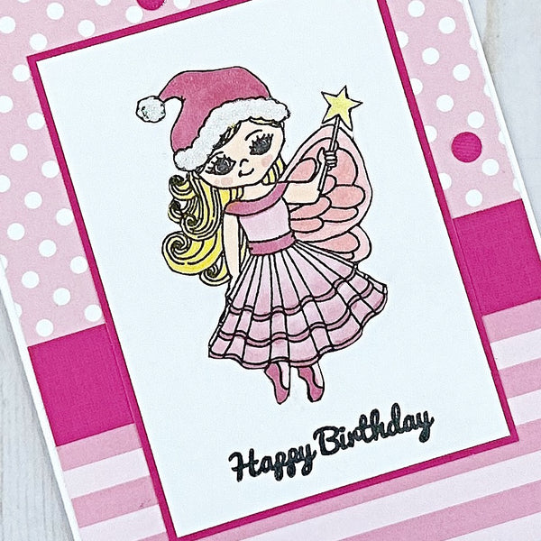 Winter Fairy Handmade Birthday Card for Girl
