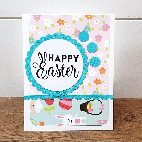 Cute Happy Easter Card Set  of 6, Handmade Note Cards