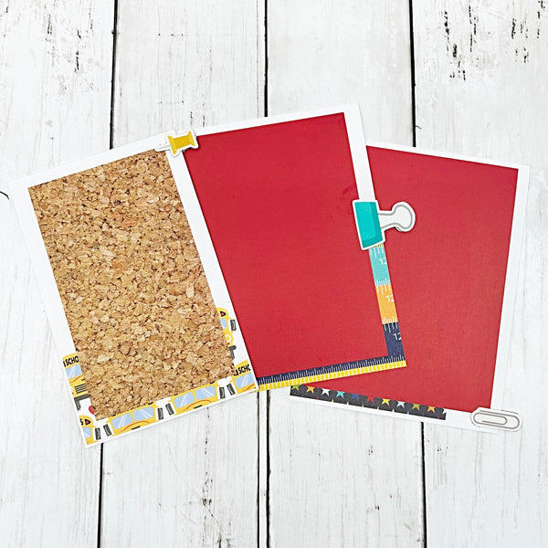 Premade School Life 5x7 Inch Scrapbook Album - Ready for Photos