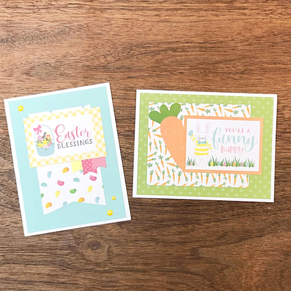 Cute  Easter Card Set of 4 Handmade Greeting Cards