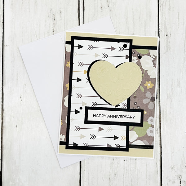 Happy Anniversary Handmade Greeting Card