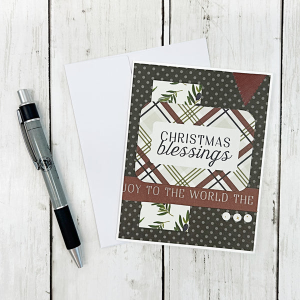 Christmas Card Set of 7, Handmade Christian Holiday Cards
