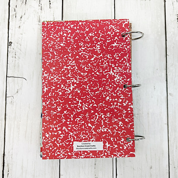 Premade School Life 6x8 Scrapbook Album, Handmade Photo Memory Book