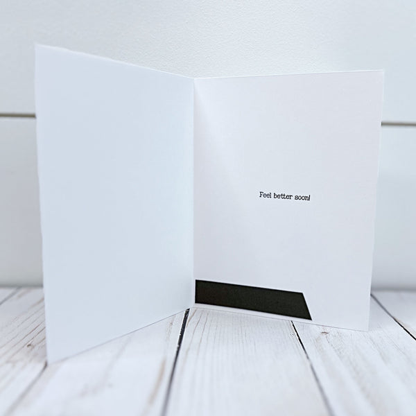 Get Well Soon Handmade Card, I Heard You Were Feeling Squatchy