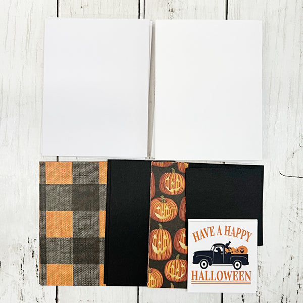 DIY Halloween Card Kit, Make Your Own Greeting Cards, Beginner Cardmaking