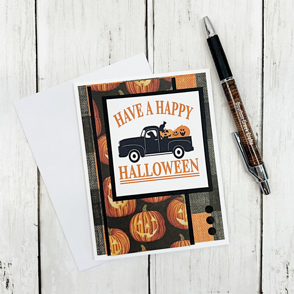 DIY Halloween Card Kit, Make Your Own Greeting Cards, Beginner Cardmaking