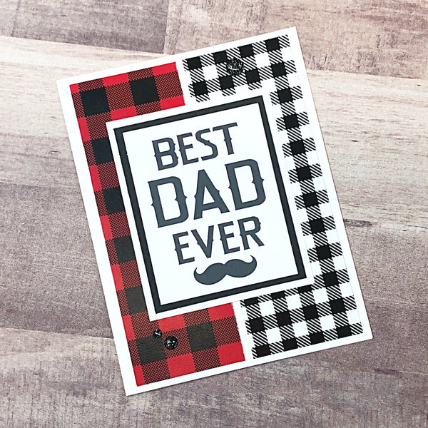 Happy Father’s Day Card, Best Dad Ever,  Handmade Greeting Card