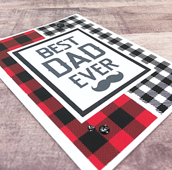 Happy Father’s Day Card, Best Dad Ever,  Handmade Greeting Card