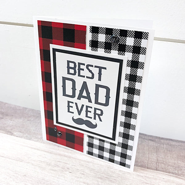 Happy Father’s Day Card, Best Dad Ever,  Handmade Greeting Card