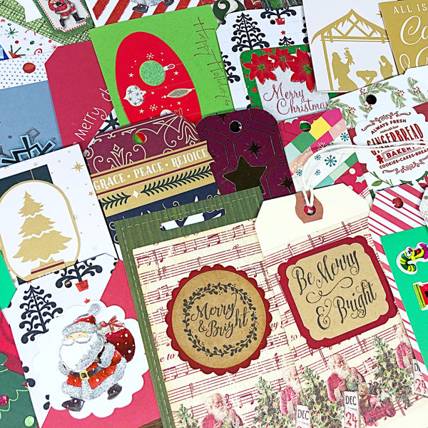 Assorted Handmade Christmas Gift Tags, Christmas Tag Variety