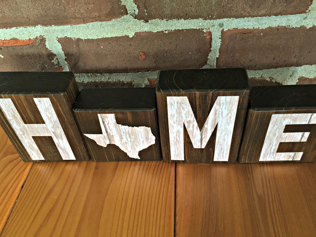 DIY Wood Letter Home Decor with Letter Press Block Letters and Photos