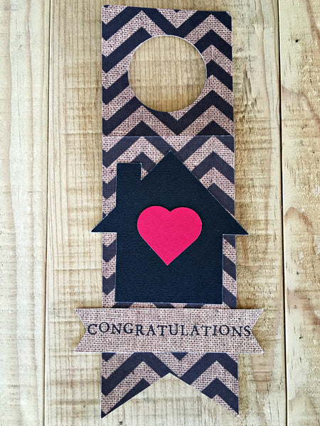 New Home Congratulations Wine Bottle Gift Tag, Champagne Bottle Accessory for Housewarming Gift